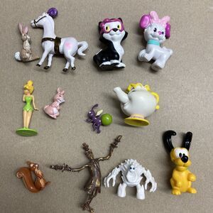 Disney Large Mixed Lot Of 12 Figures Mrs Potts Pluto Figurio and More